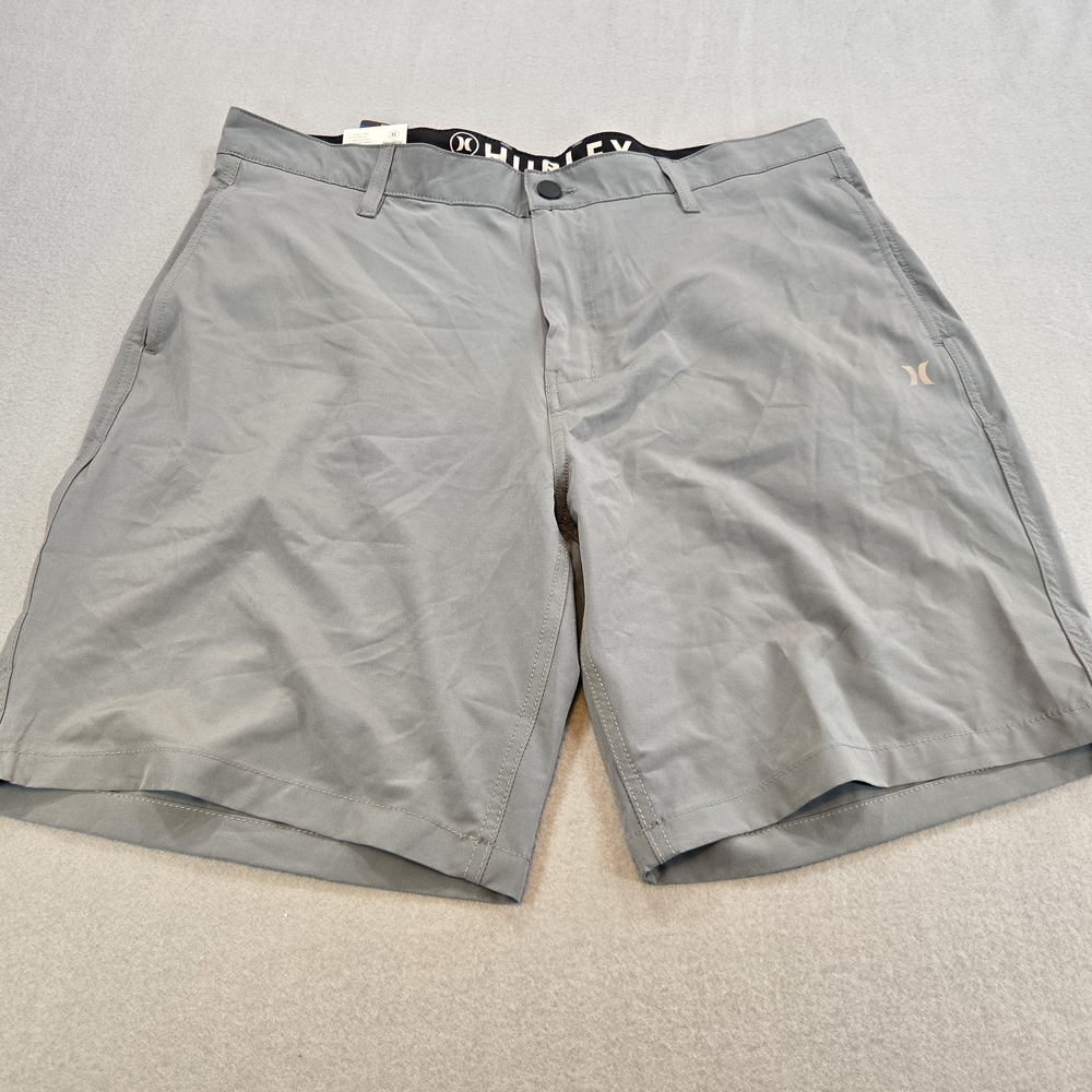 Hurley Hybrid Walkshort Men 38 Gray 4-Way Stretch Quick Dry Reflective New